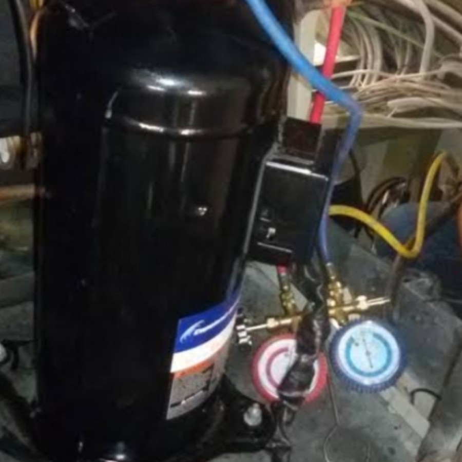Ganti kompresor ac 1,5 pk - utama