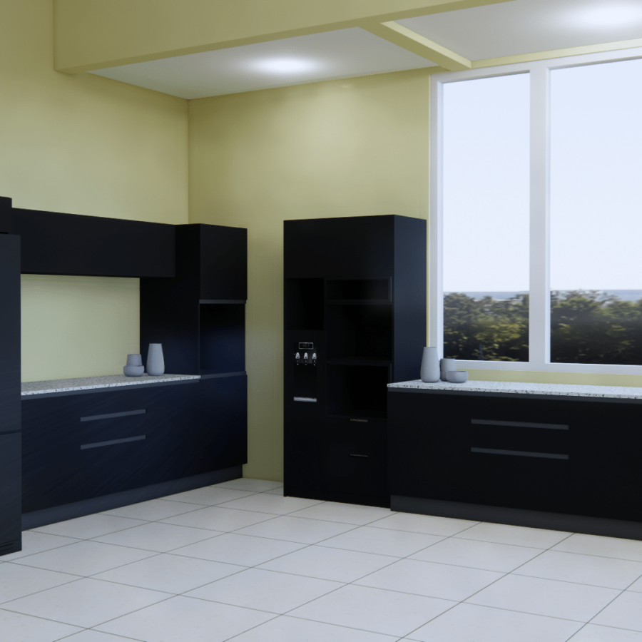 Kitchen Set dan Tempat Kulkas - samping