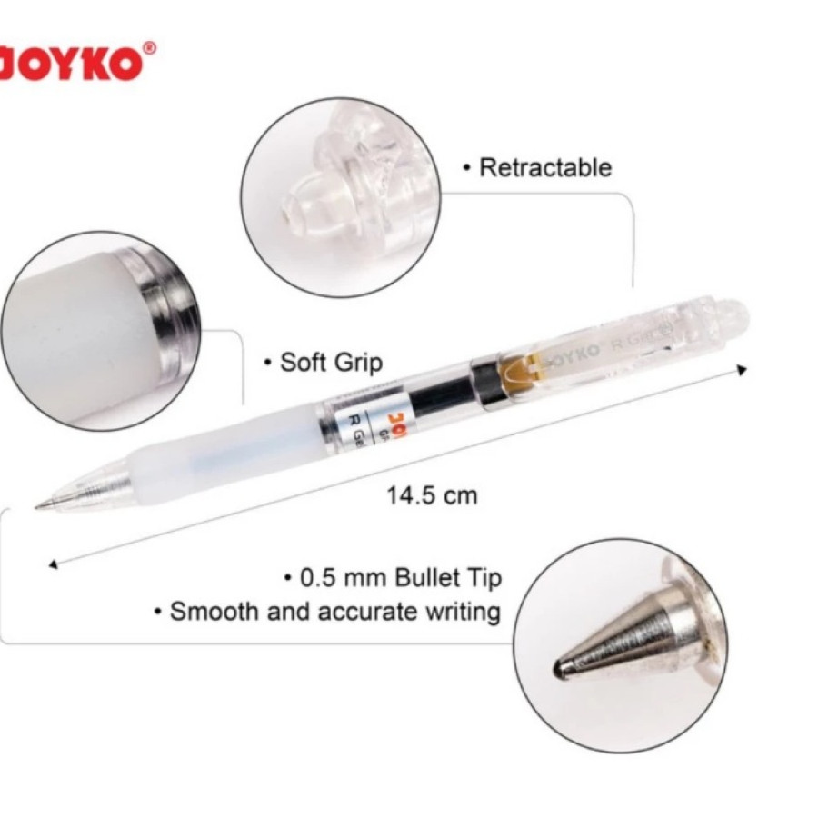Bolpoin Gel Mekanikal Joyko GP 320 Custom Tulisan - utama
