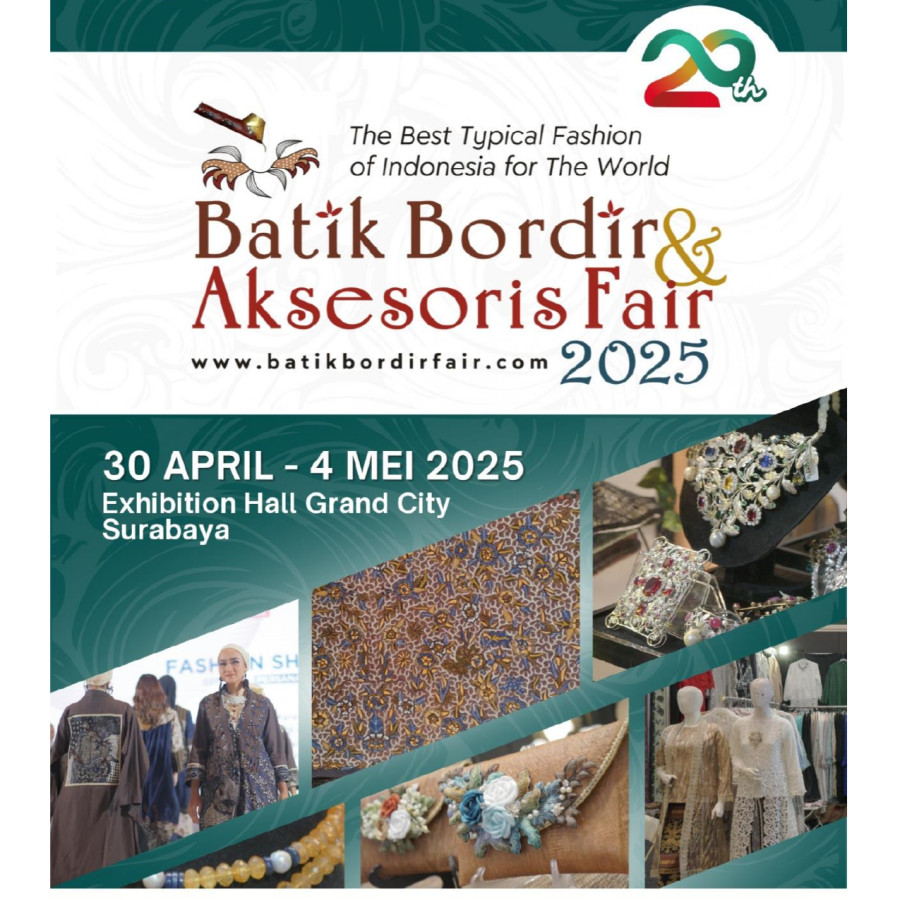 Stand Partisi Standart Pameran Batik Bordir dan Aksesoris Fair 2025 - depan