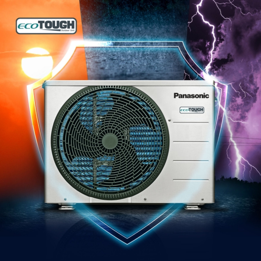 AC PANASONIC 2PK NON INVERTER + INSTALASI - depan