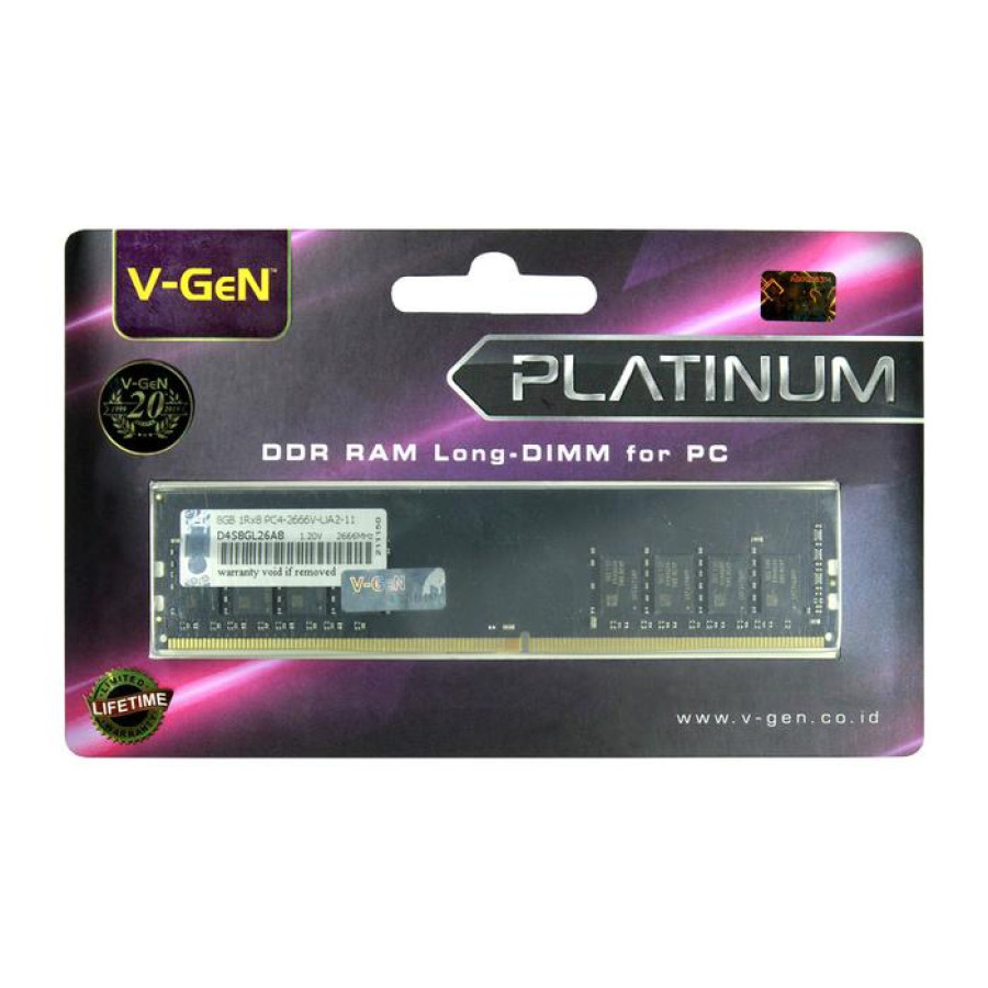 RAM DDR 4 SODIMM VGen Platinum 4GB