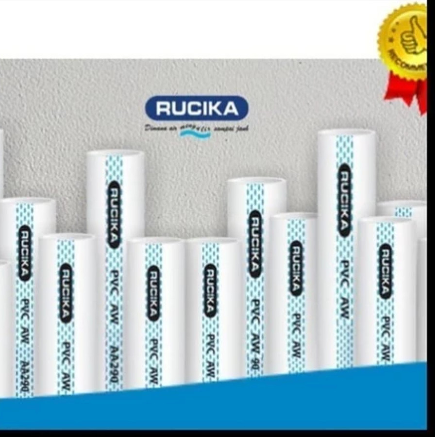 Pipa PVC AW Rucika Putih Ukuran 2 Inch - 6m