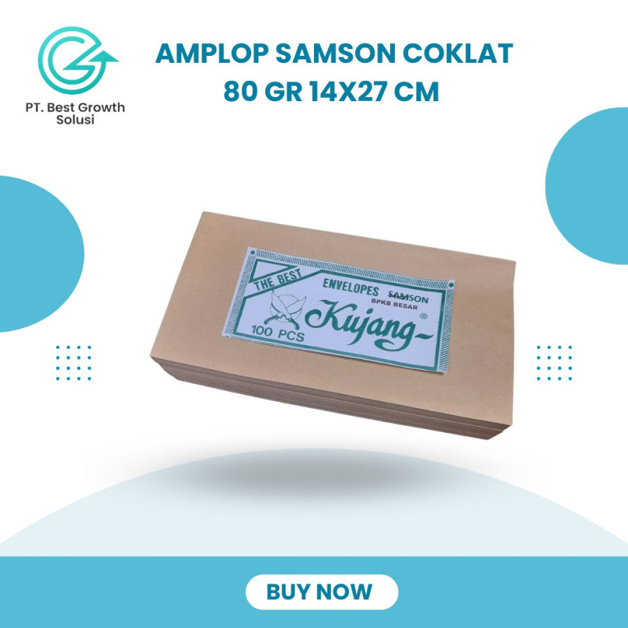 AMPLOP SAMSON coklat 80 GR 14X27 CM