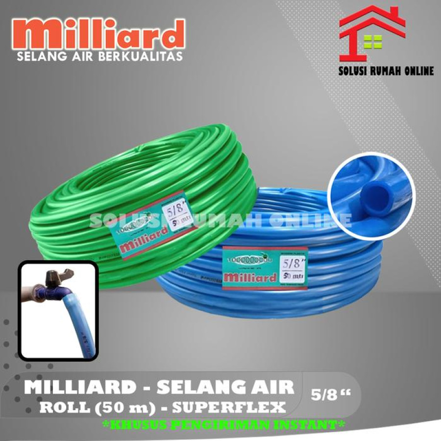 Selang Air MILLIARD ROLL 50 meter - SUPERFLEX 5/8 inch - detail