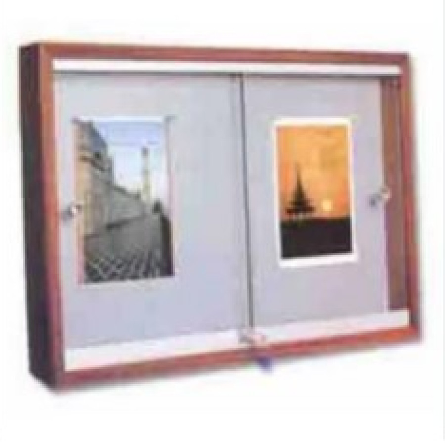 Tiger (Office) Papan Pengumuman Gantung Frame Kayu PPG 1224 Grey 120 x 240 cm
