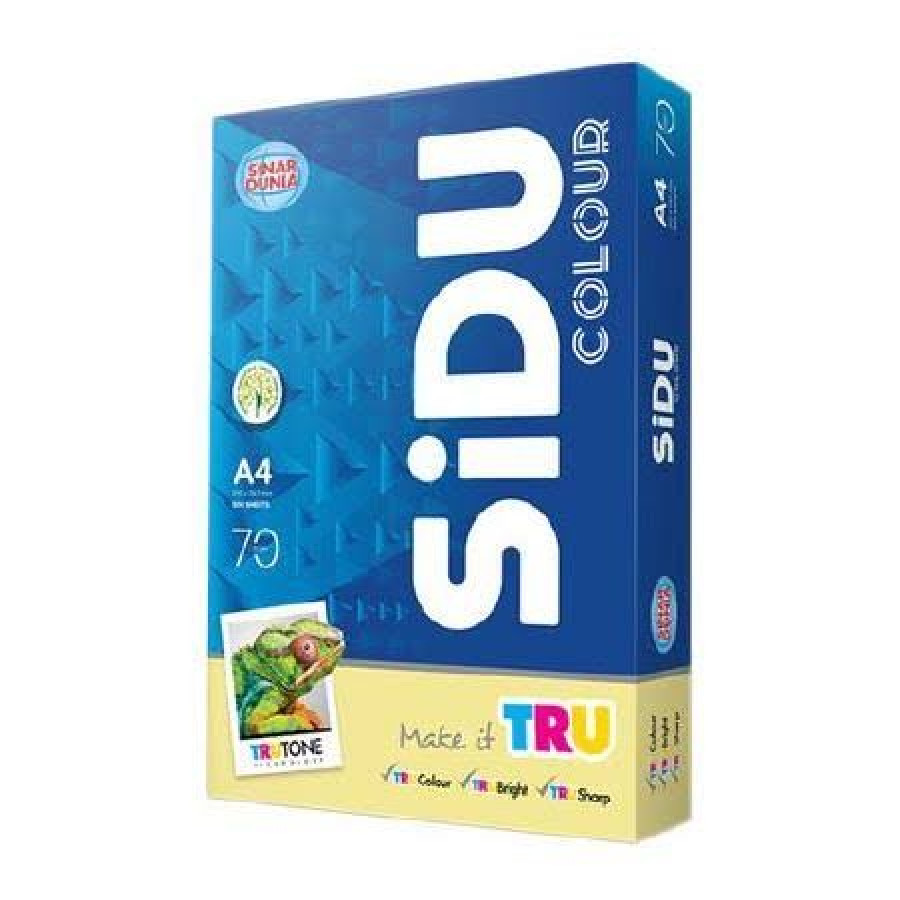 Kertas HVS Warna A4 70 Gsm - SINAR DUNIA - depan