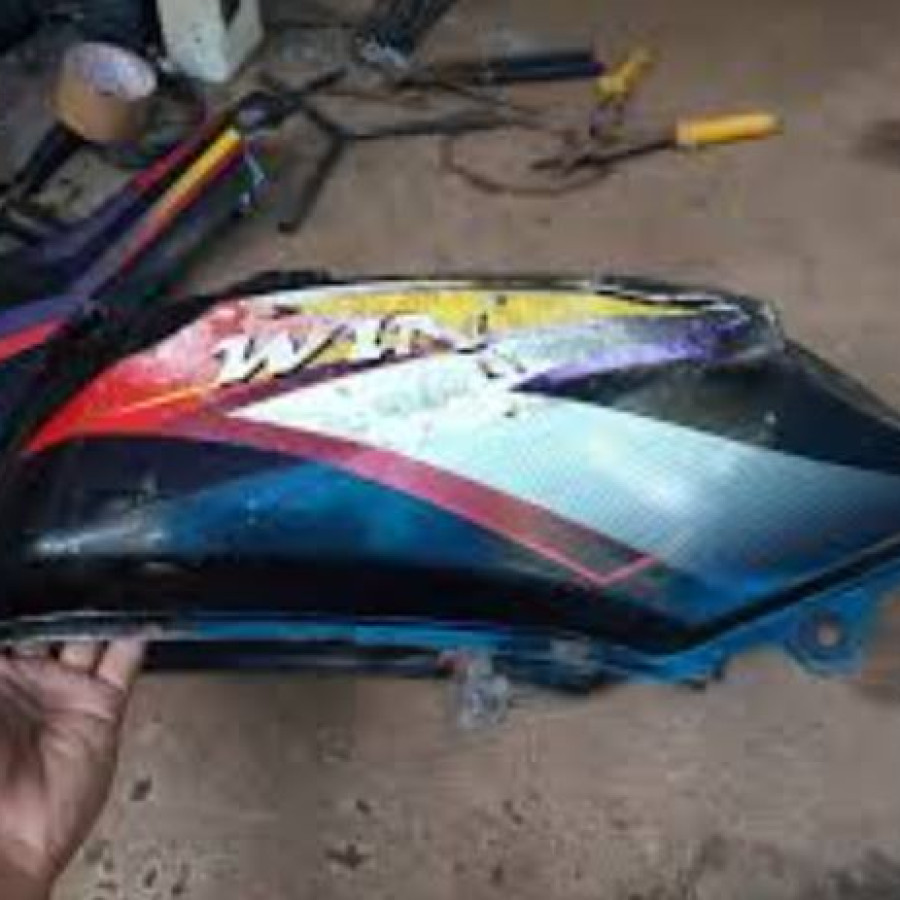 Jasa Servis Las Tangki motor Honda WIN - depan