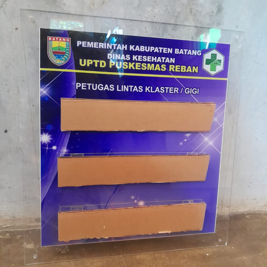 Akrilik Petugas Lintas Klaster / Gigi
