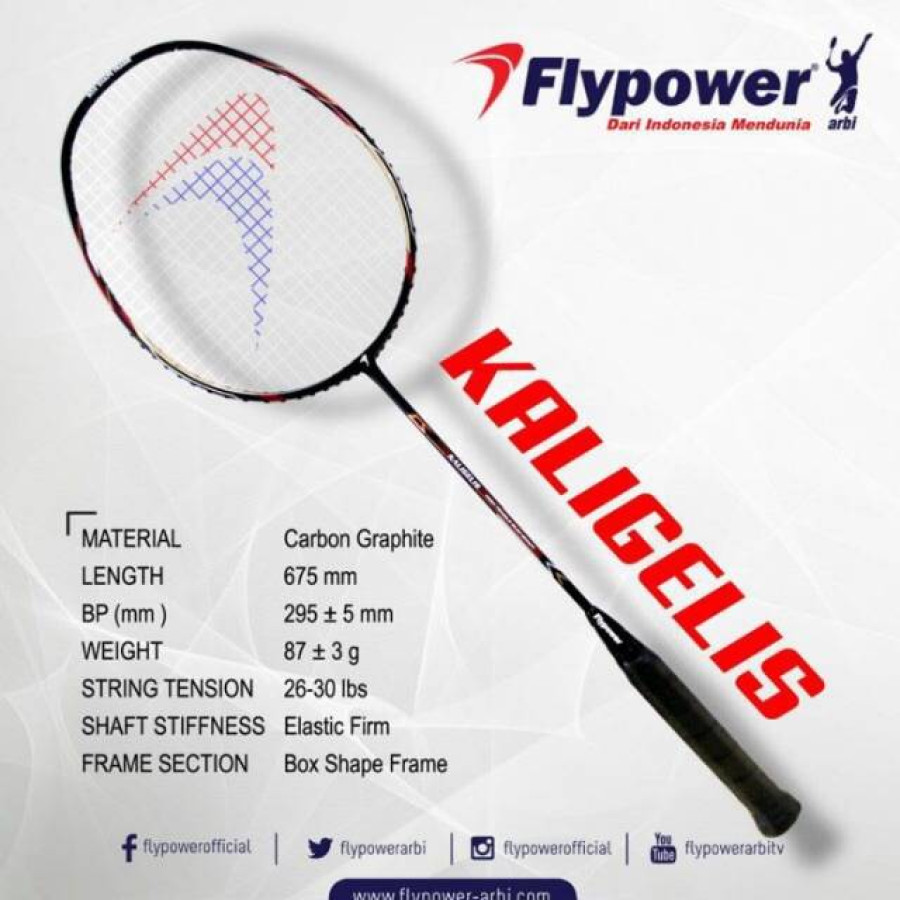 RAKET FLYPOWER KALIGELIS - depan