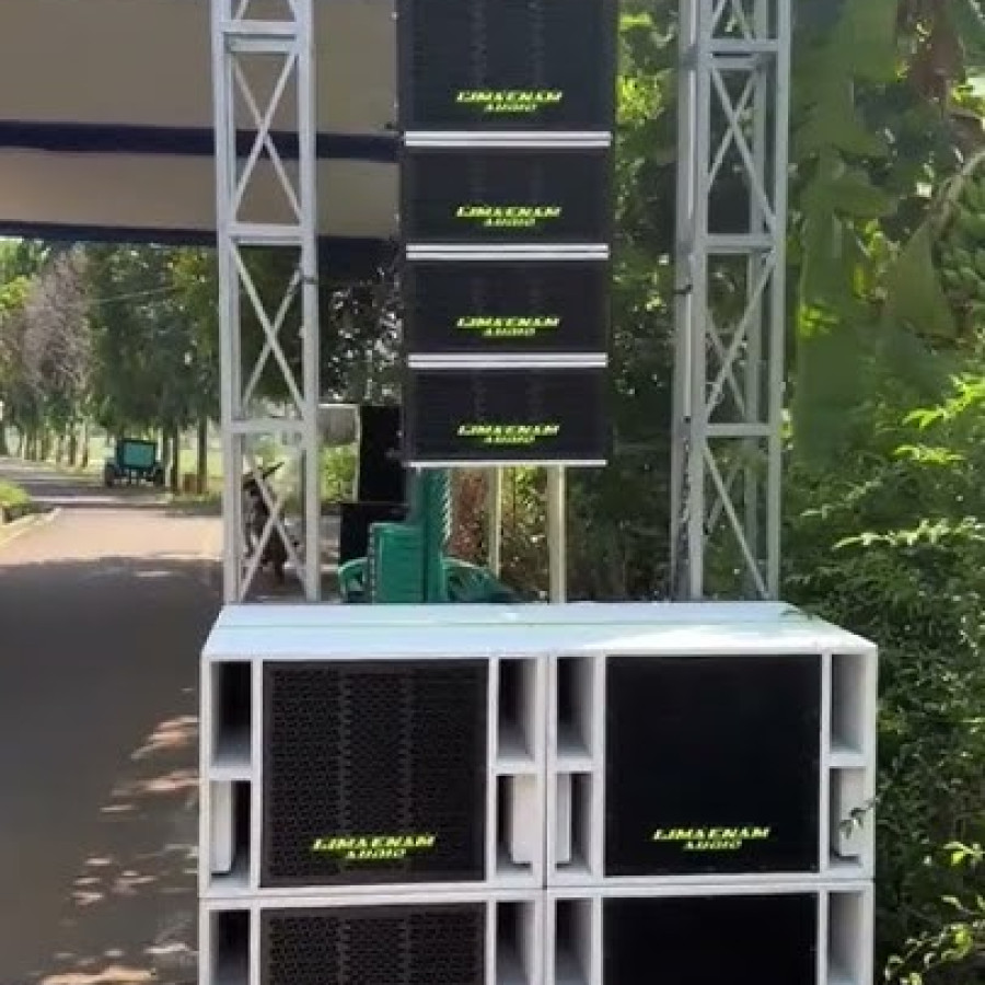 Tenda Rigging dan Gawangan Sound Gantung - samping