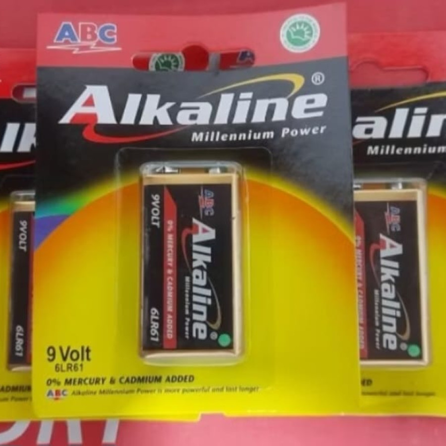 Baterai Kotak Alkaline 9 Volt - detail