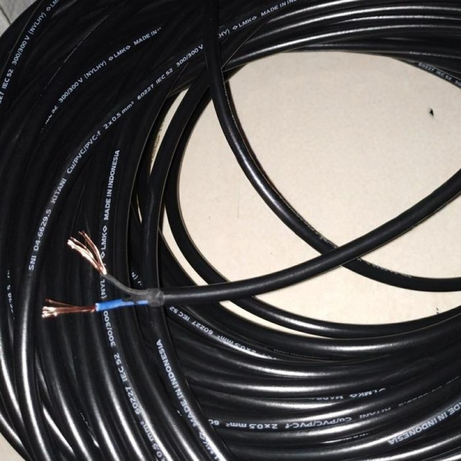 Kabel Listrik HYO 2 x 0,5