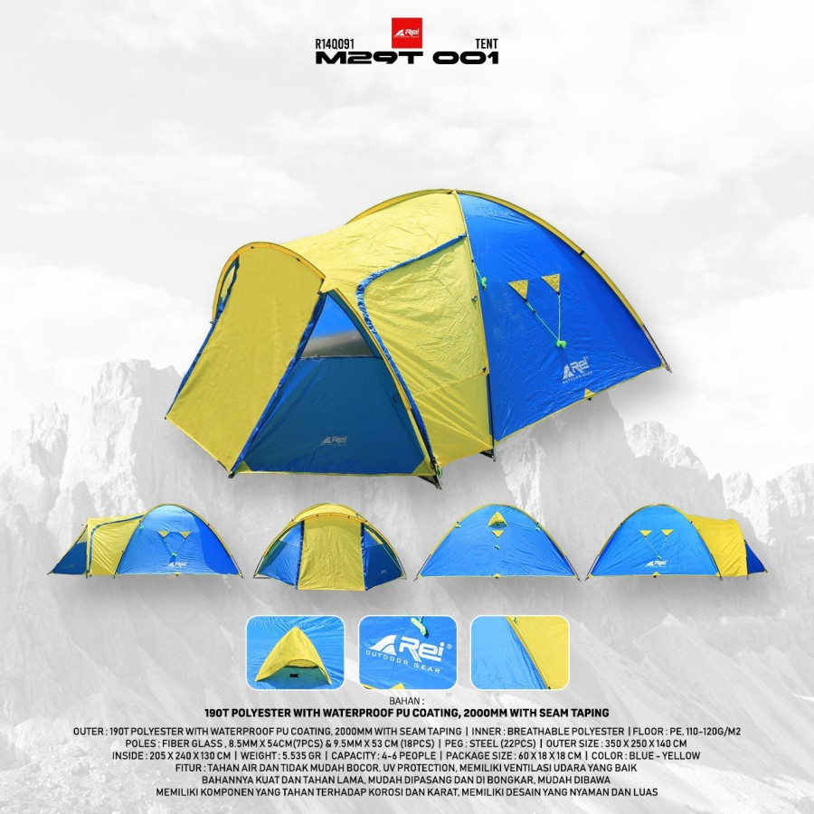 Tenda Arei M29/T001 - utama