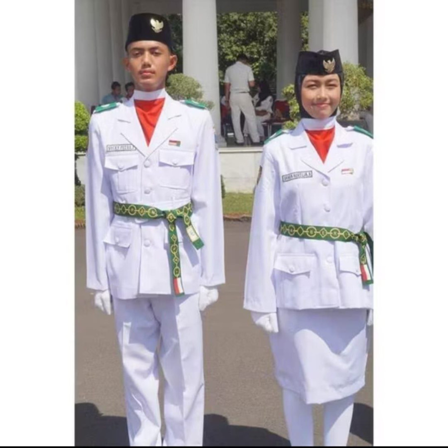 BAJU PDU PASKIBRA DAN ATRIBUT KOMPLIT - utama