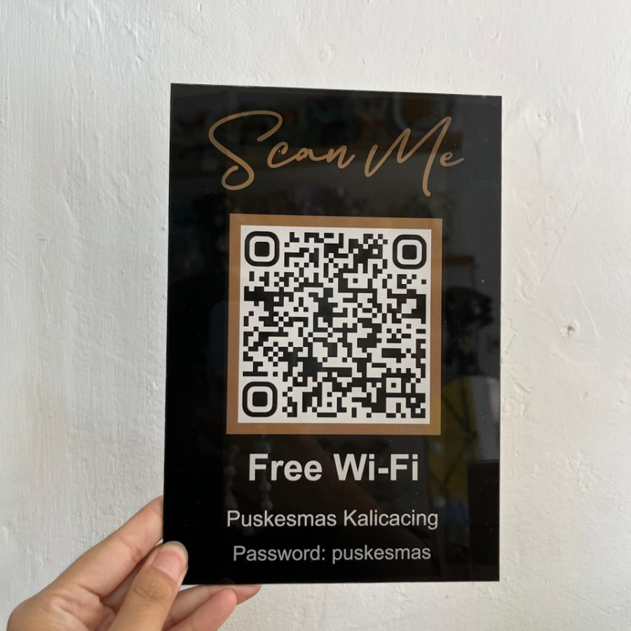 Akrilik WiFi tempel