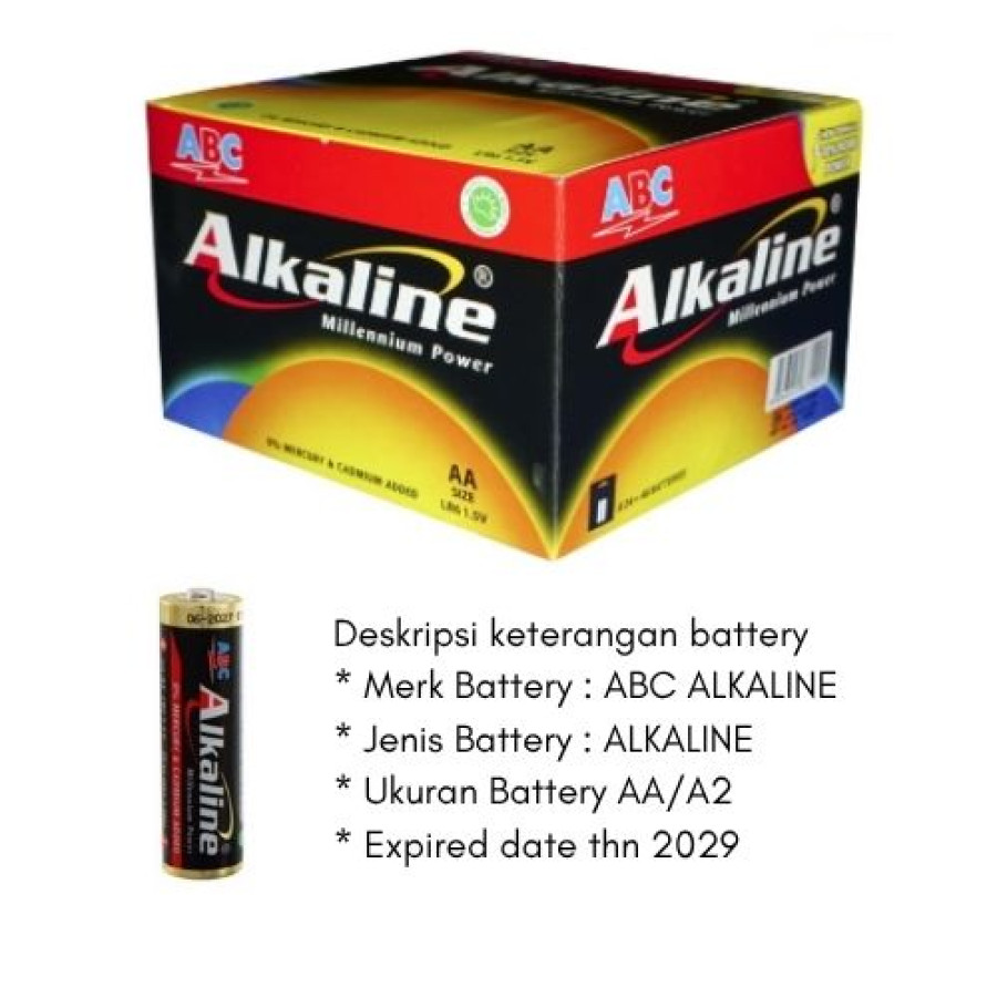 Batu Baterai Merk Alkaline Ukuran AA