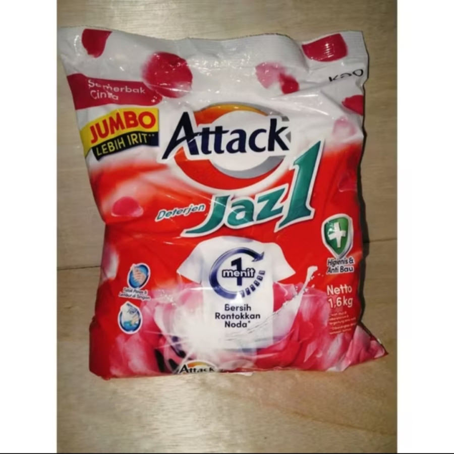 Attack Jez1 detergen 900gr pembersih pakaian - depan