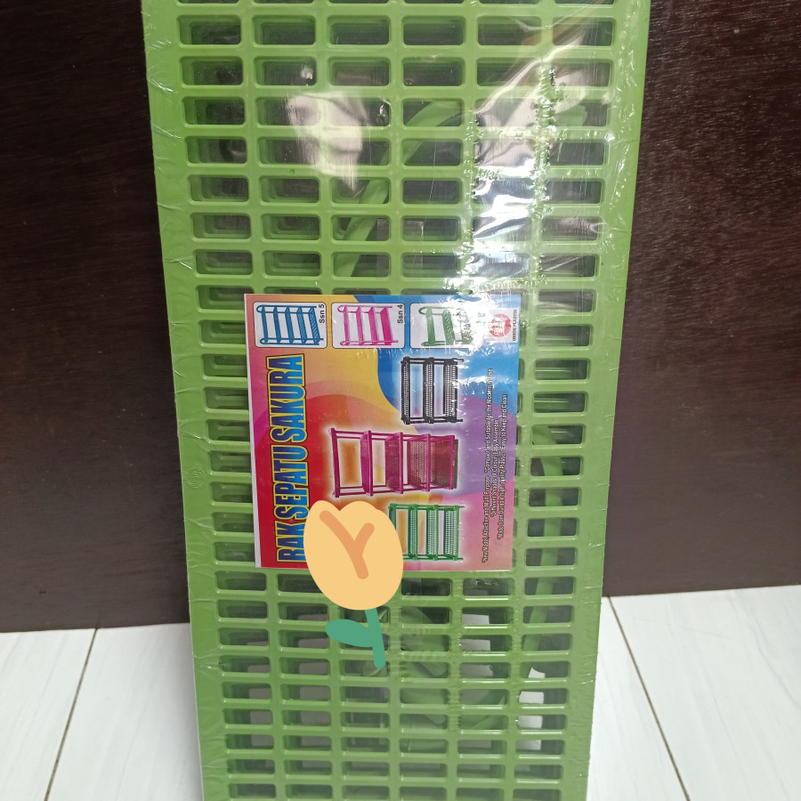 Rak Sepatu Sakura 4 susun - depan