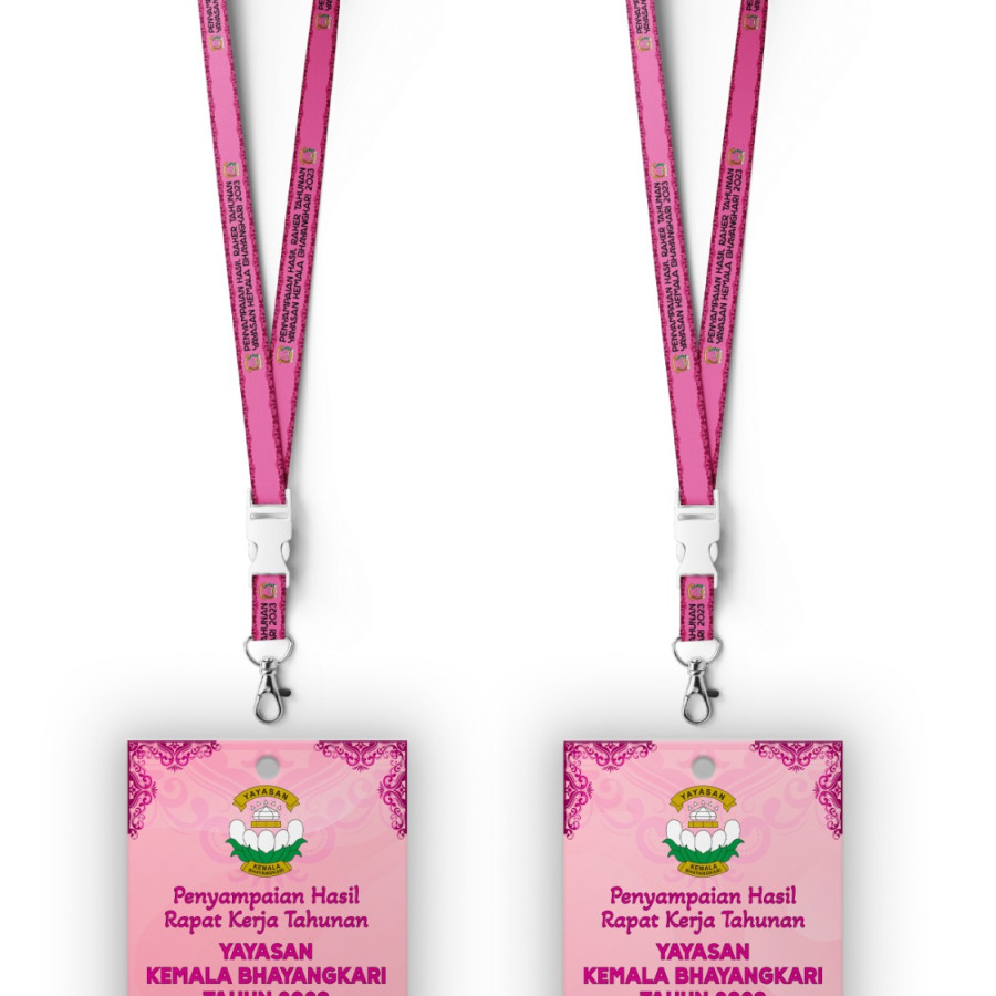 ID CARD DENGAN TALI TISU - depan