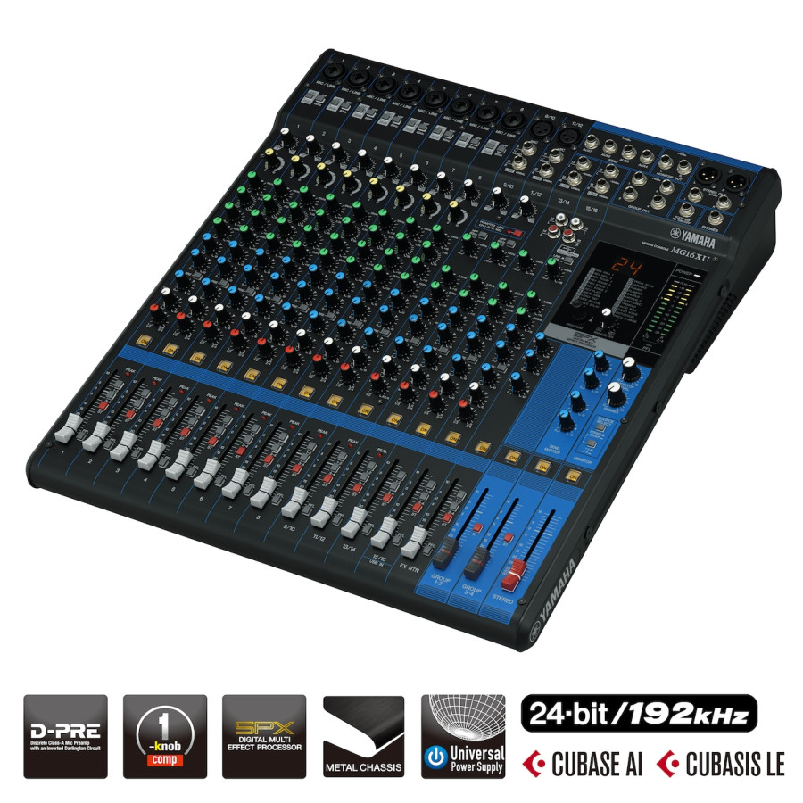 Mixing Yamaha MG16XU