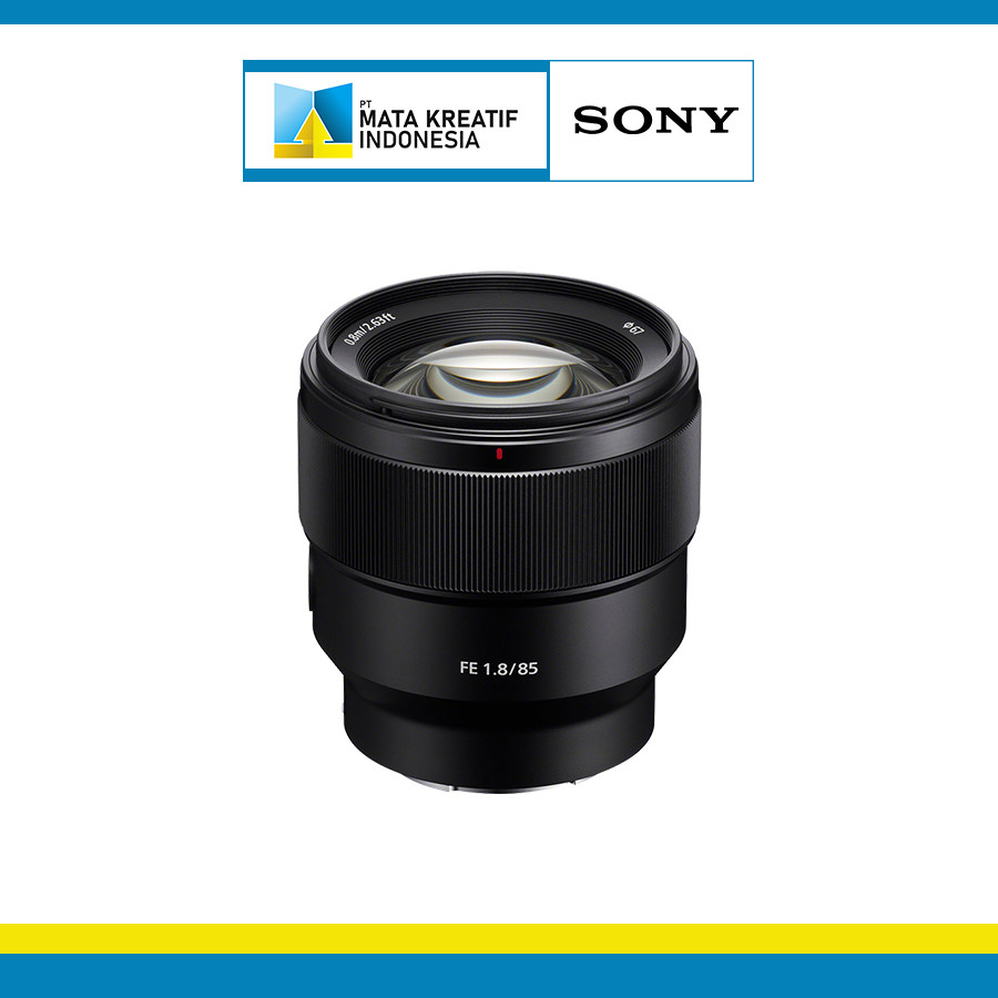 Lensa SONY FE 85mm f/1.8 Full Frame - depan