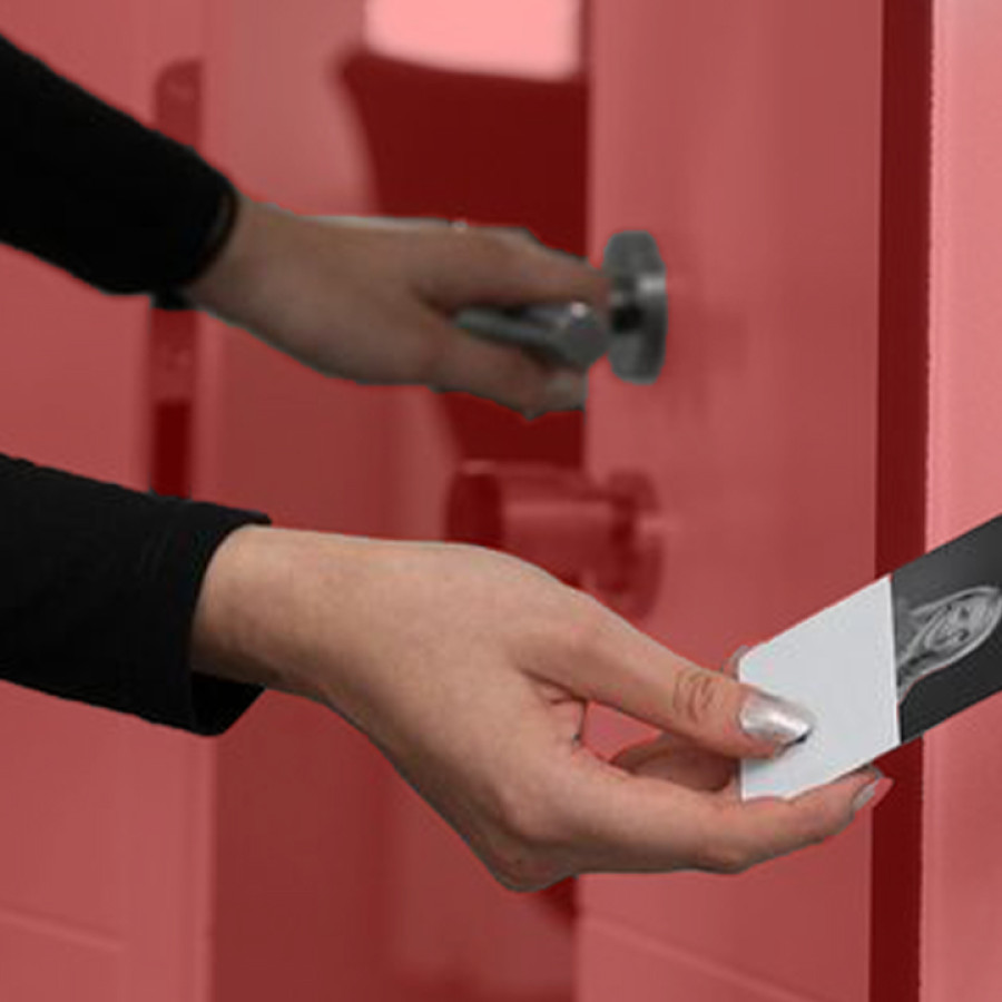 Jasa Pasang Mesin akses kontrol  dan door lock - depan