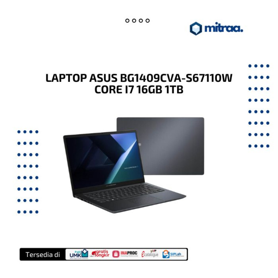 Laptop ASUS ExpertBook BG1409CVA-S67110W Core i7 1335U 16GB DDR5 1TB SSD