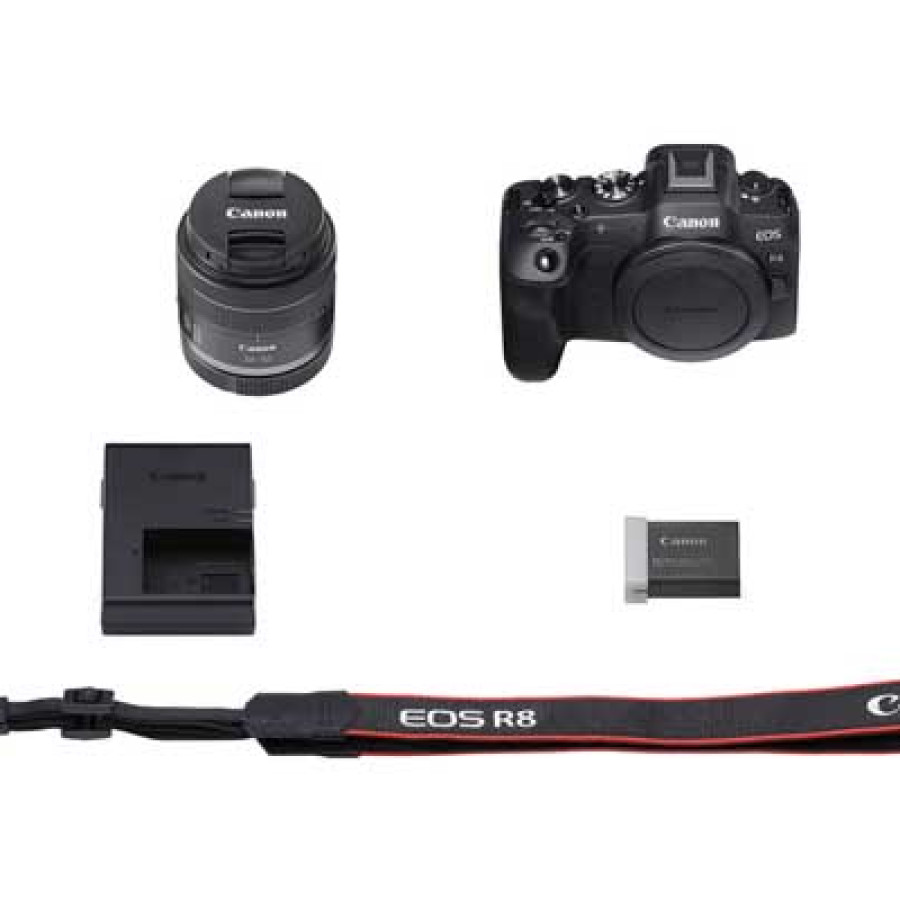 Canon EOS R8 Mirrorless Camera with RF 24-50mm f4.5-6.3 IS STM Lens - detail