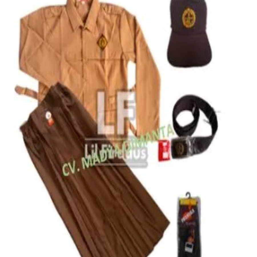 SERAGAM PRAMUKA SET - LAKI LAKI PEREMPUAN - depan