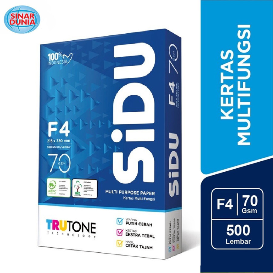 Kertas HVS F4 70 Gram SIDU