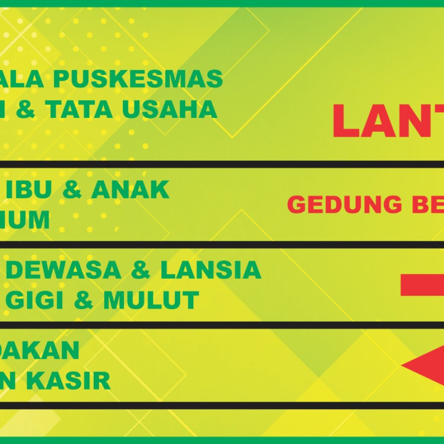 papan nama arah 60x120