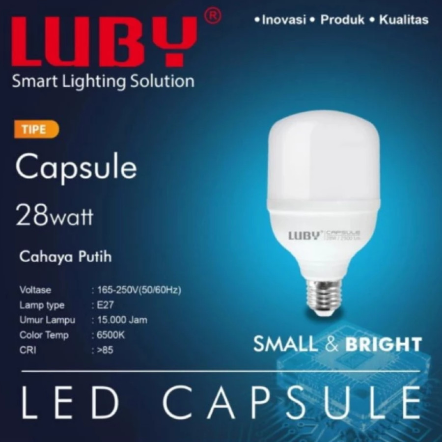 Lampu LED 28 Watt LUBY CAPSULE 28 Watt - utama