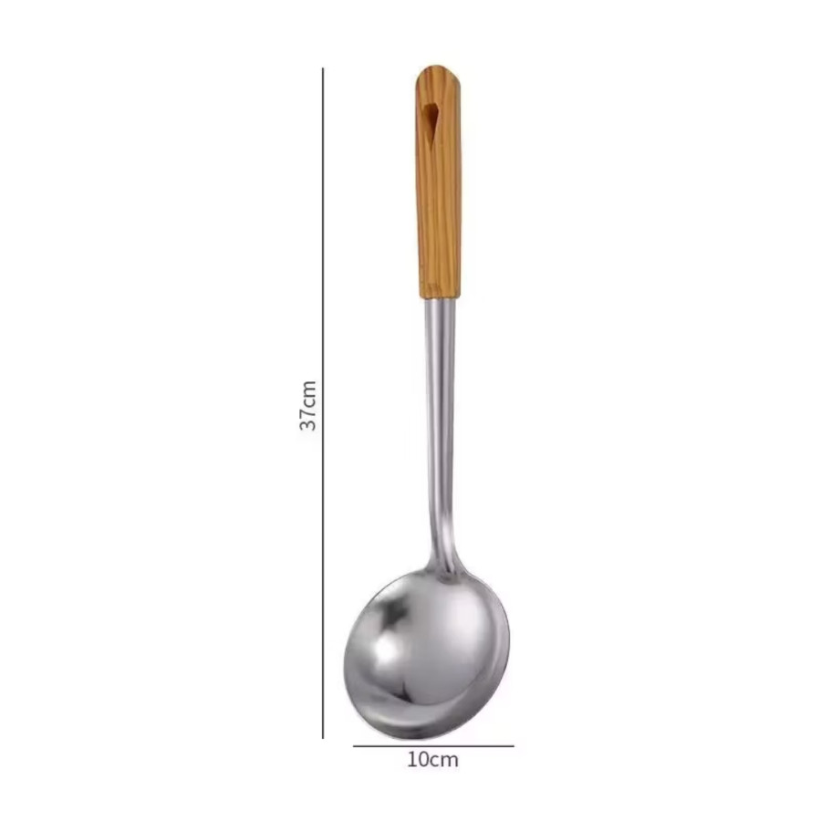 Sendok Sayur Stainless Gagang Kayu
