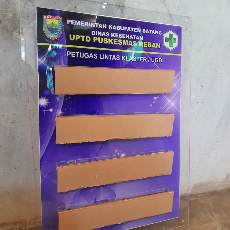 Akrilik Petugas Lintas Klaster UGD