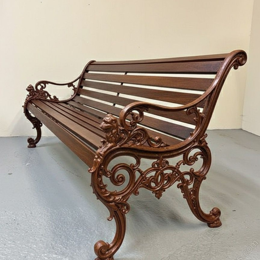 Kursi Taman Outdoor Full Besi HR120 - samping