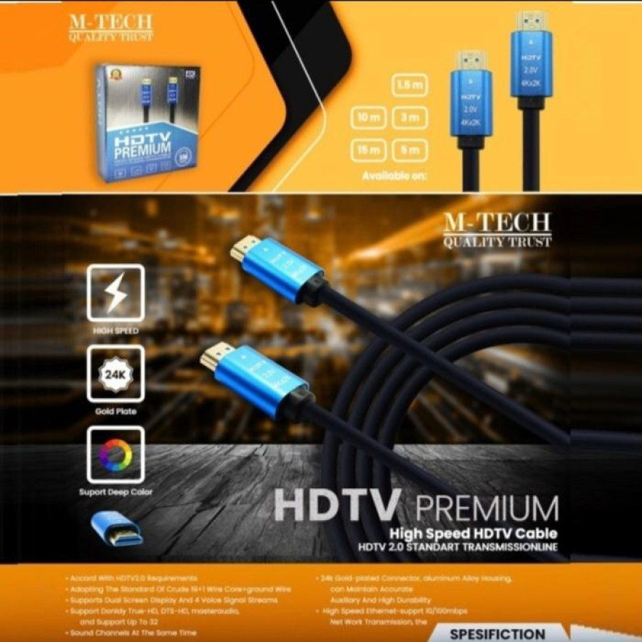 Kabel HDMI 4K 10M - utama