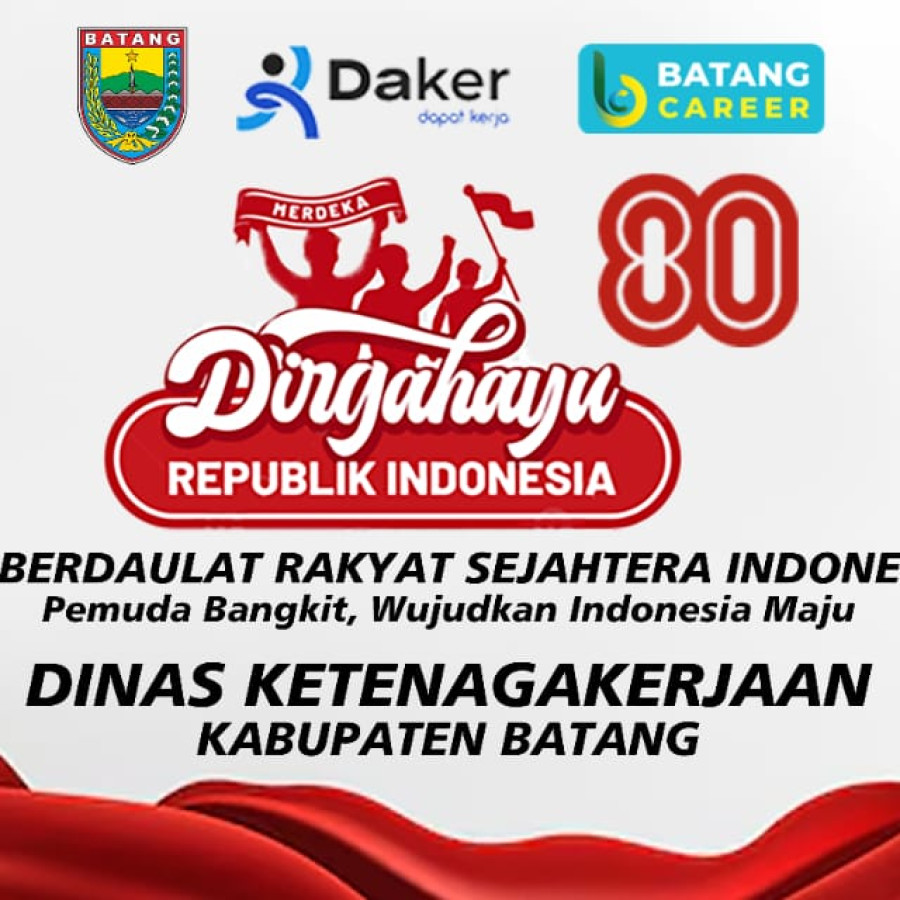 MMT Karnaval Disnaker ukuran 250x100 + kolong bambu