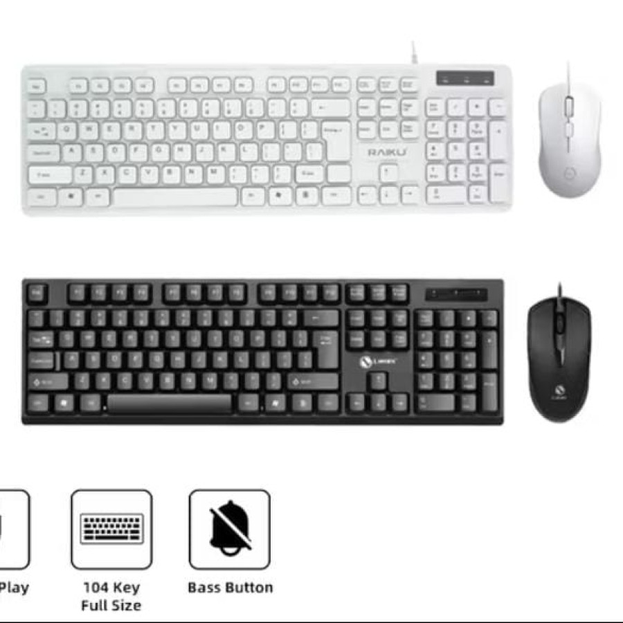Keyboard dan Mouse Kabel Limeide