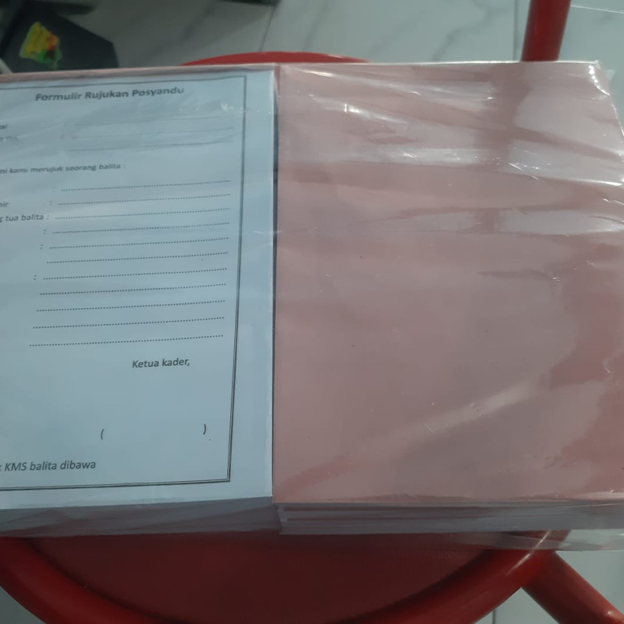 Form Formulir Rujukan Posyandu