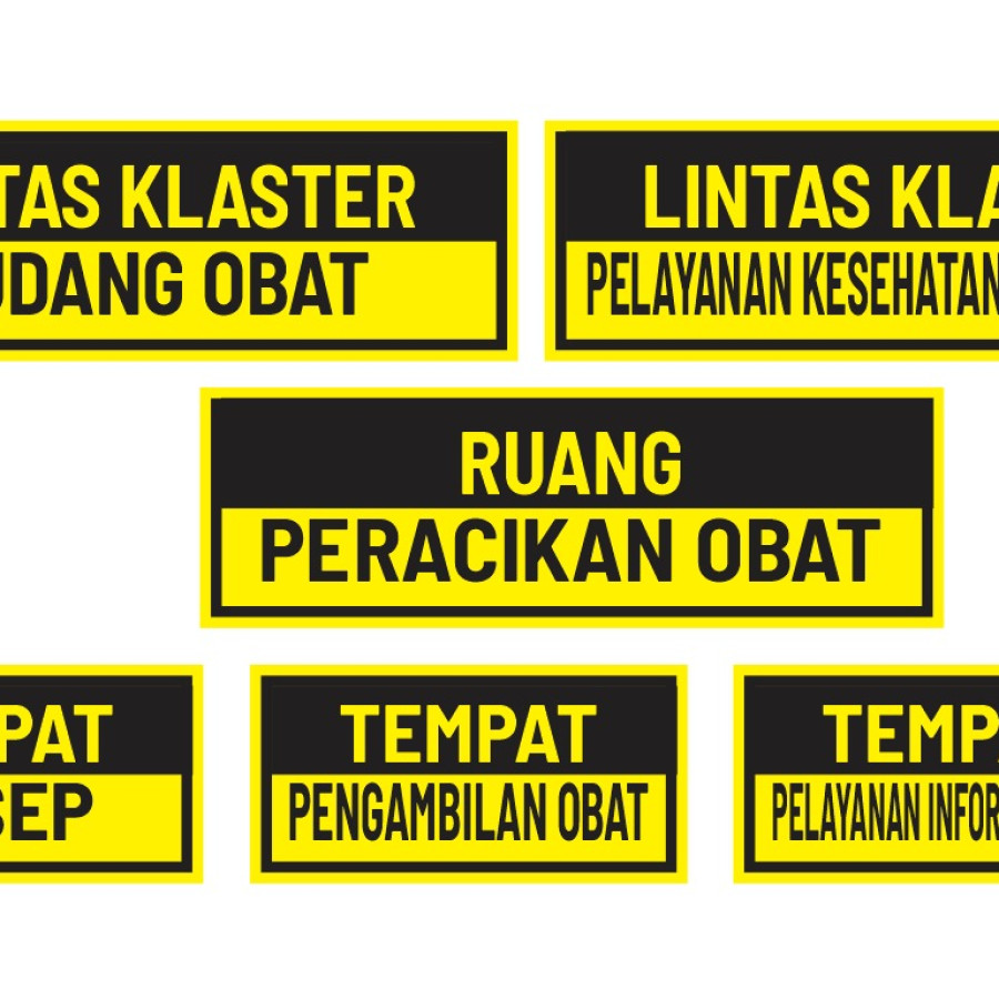 Stiker nama ruang