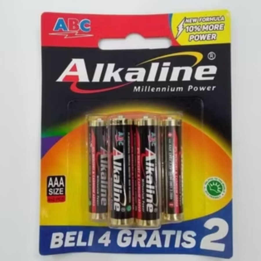 BATERAI ALKALINE A3 ISI 6