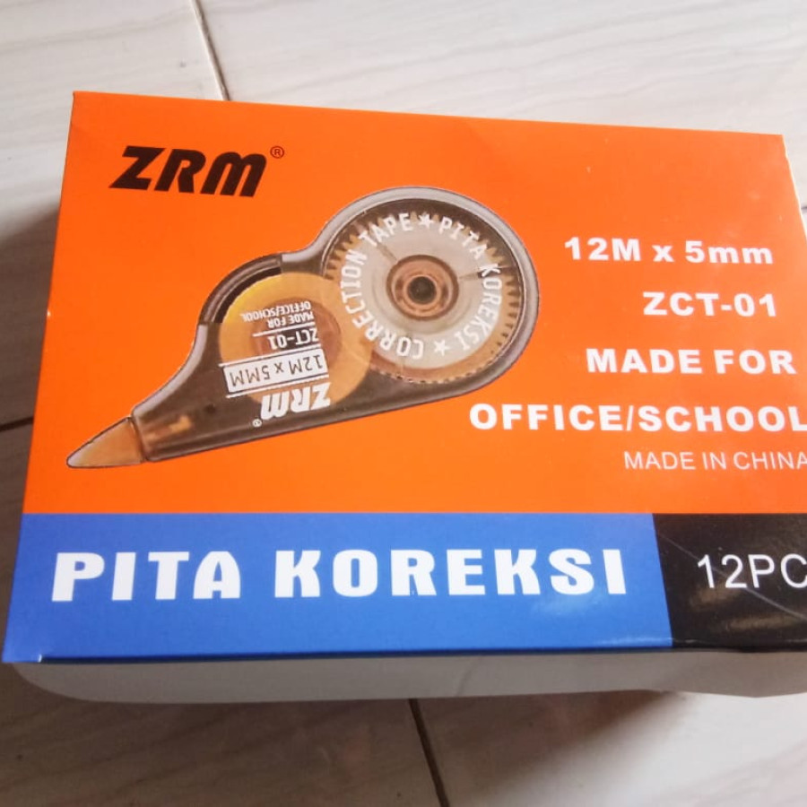 Tipex Roll Kertas ZRM 12 m x 5 mm - depan