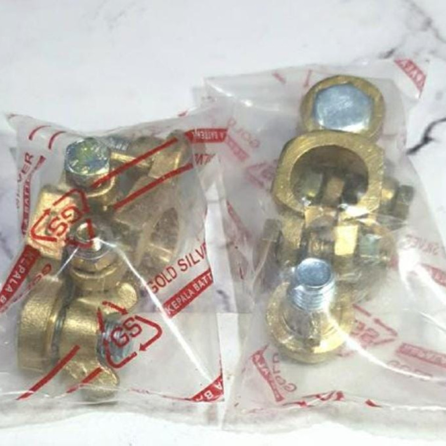 Clamp kuningan kepala aki
