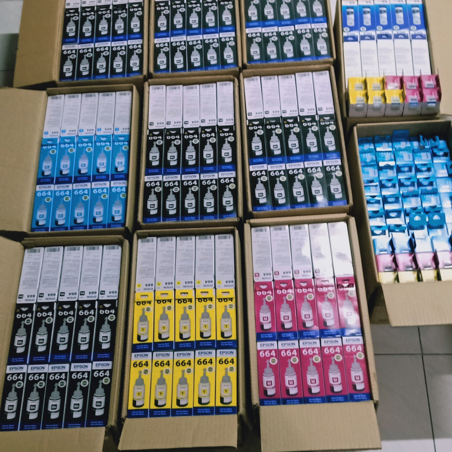 Tinta Epson 664 Black - samping