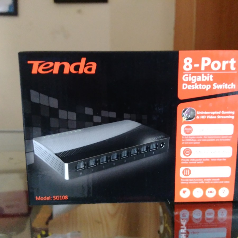 Tenda SG108 8Ports Gigabit Switch - utama