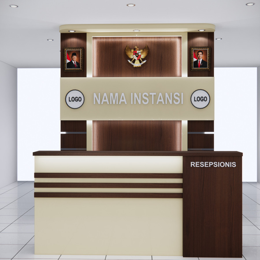MEJA RESEPSIONIS DAN PERLENGKAPANNYA - utama