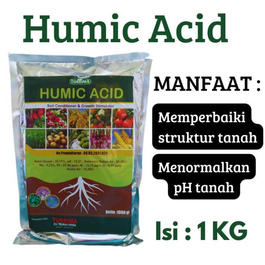 Pembenah Tanah Organik Humic Kemasan 1 Kg