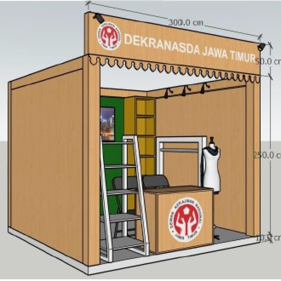 Dekorasi Stand - depan