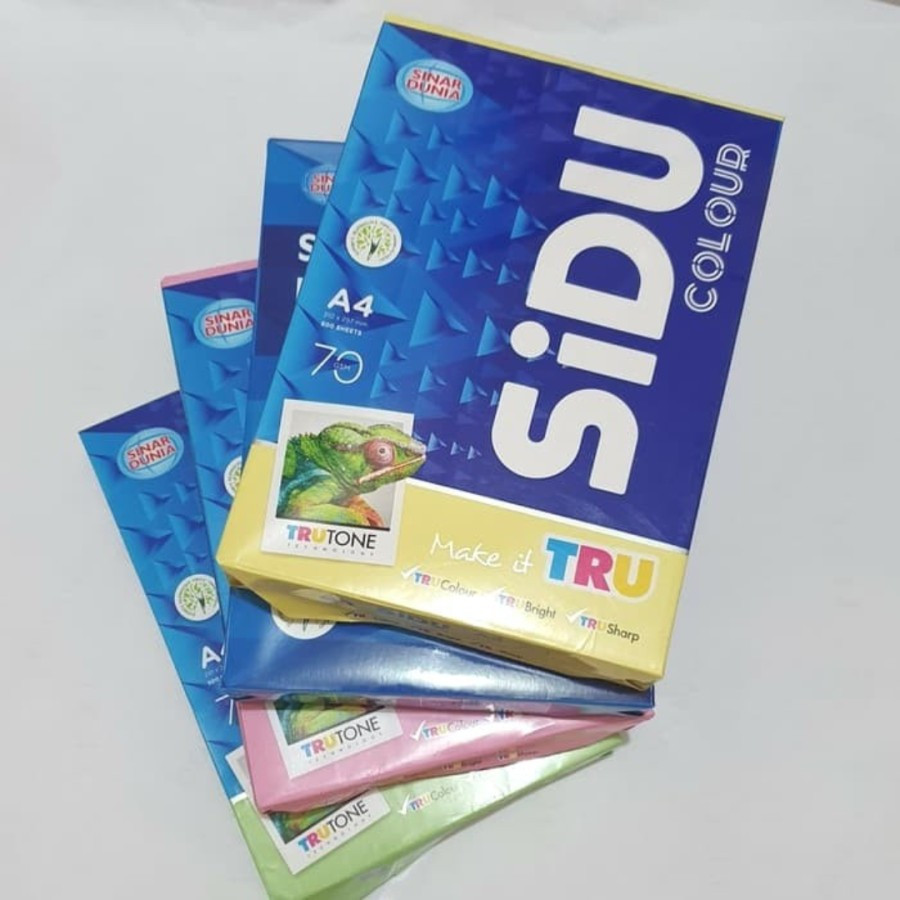 Kertas HVS Warna A4 70 Gsm - SINAR DUNIA - utama